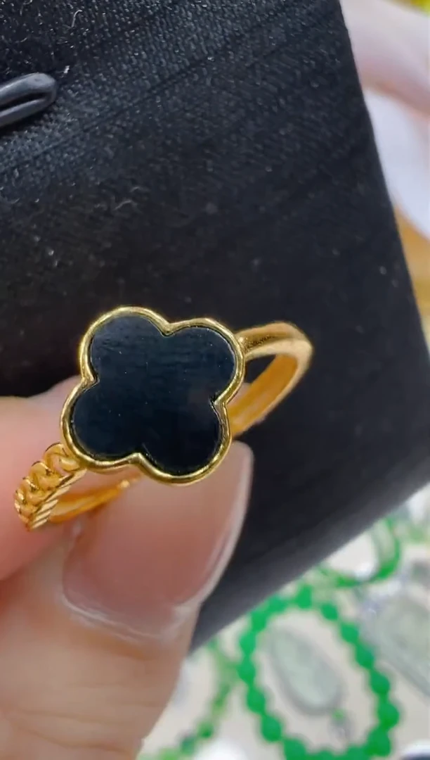 银S925镶嵌戒指翡翠多样性团购发货一件