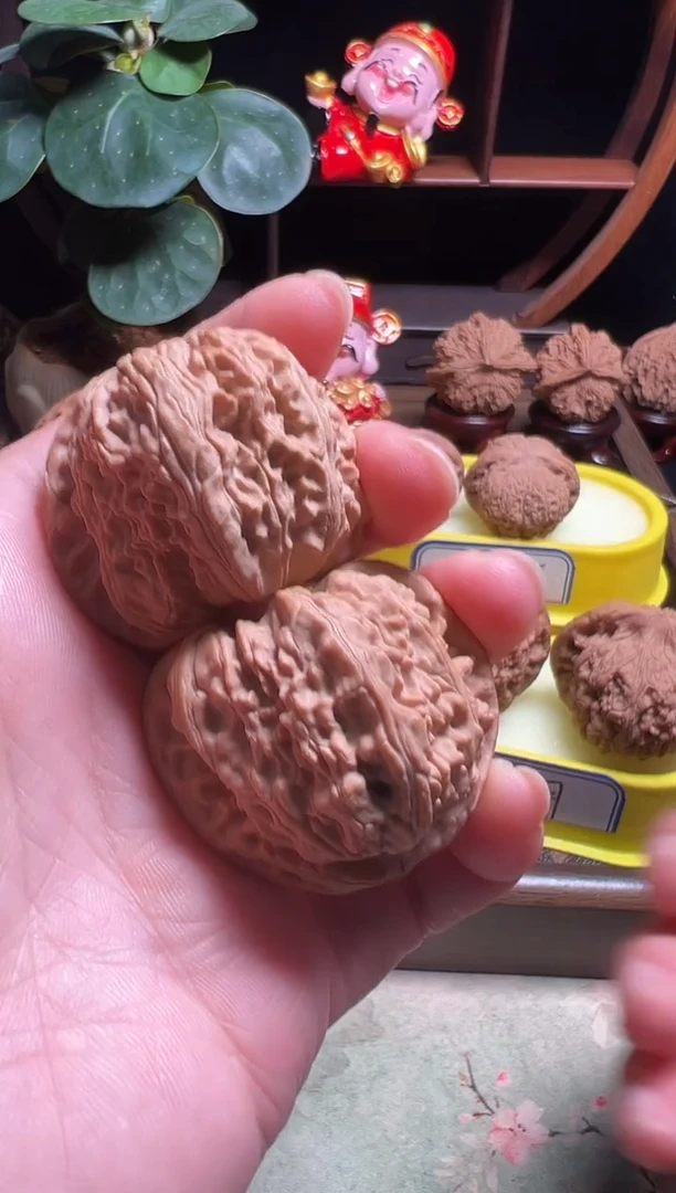 把件文玩核桃全品白狮子42