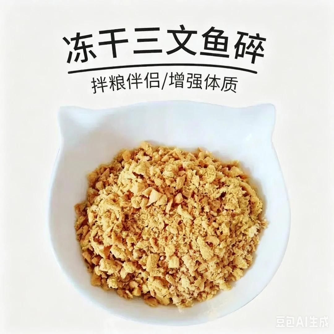 【宠万康-三文鱼碎】美毛爆毛深海鱼油猫狗冻干三文鱼碎营养美味