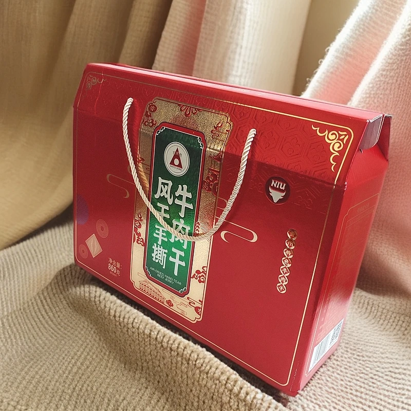 新春礼盒石佛洞860g手撕风干牛肉