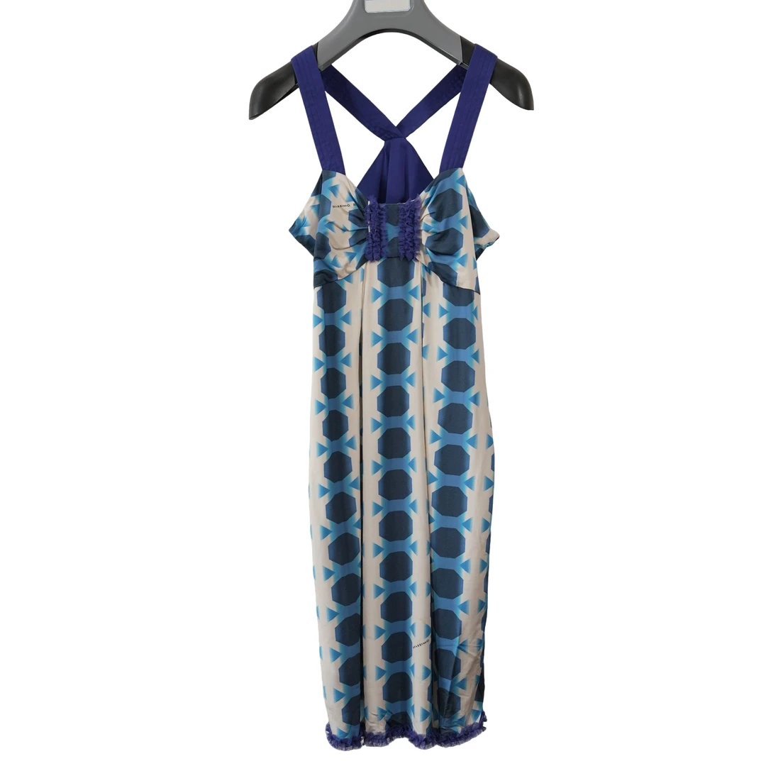 柏总衣橱 | 蓝紫色背带连衣裙 MS103