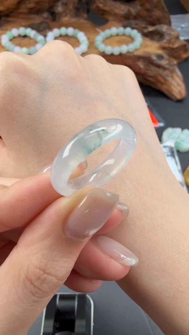 未镶嵌戒圈翡翠翡翠饰品-143