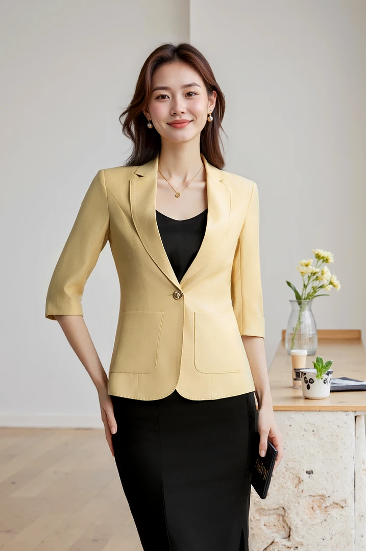 西装小休闲西装薄款夏季女夏2025年新款高级感气质时尚小西服2502