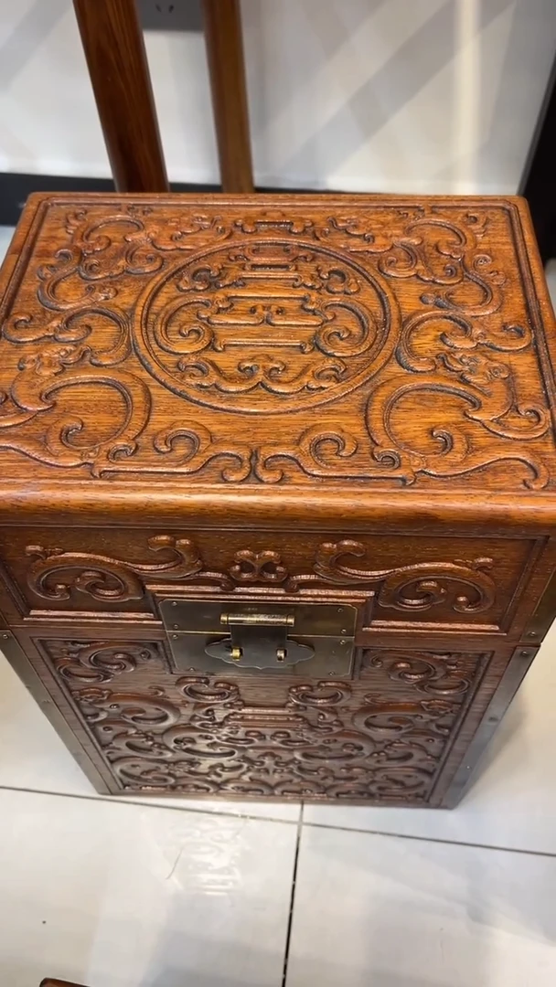 【闪购商品】木雕刻收纳箱收纳箱