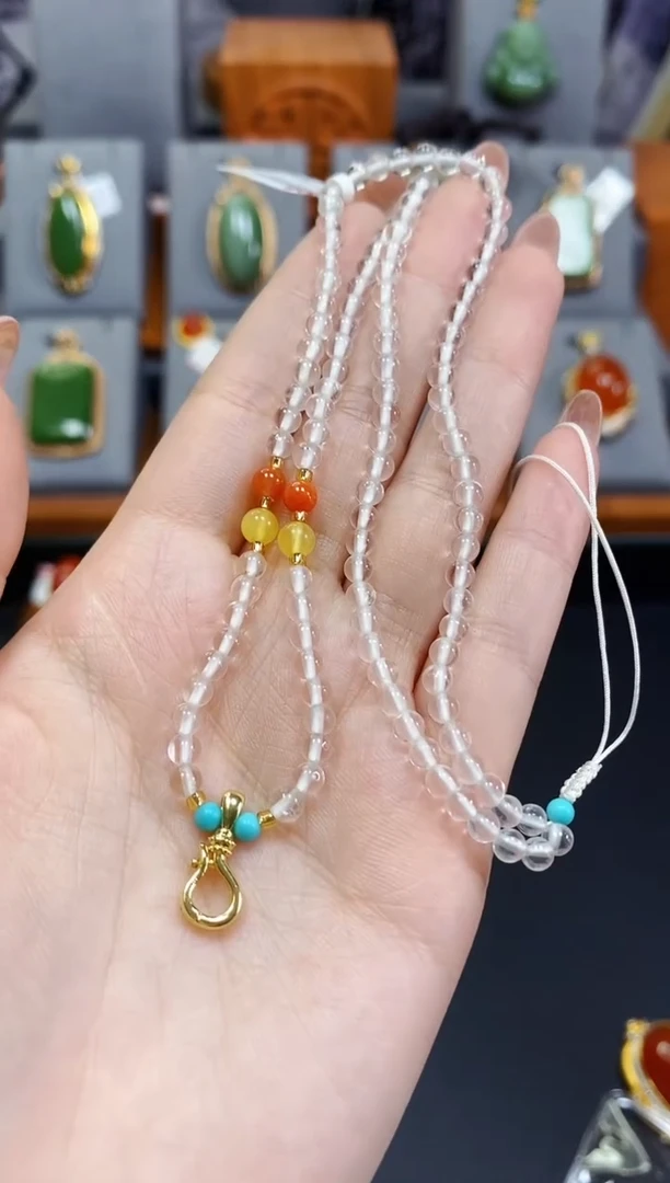 颈饰未镶嵌水晶白水晶项链万能链