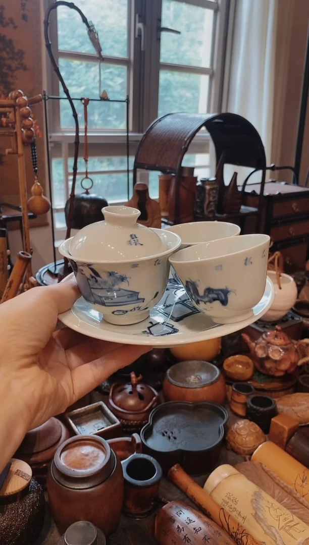 8****6盖碗瓷器精品一套