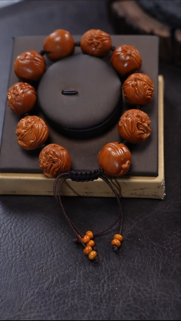 手串/手链橄榄核阿*八万核雕文玩作品