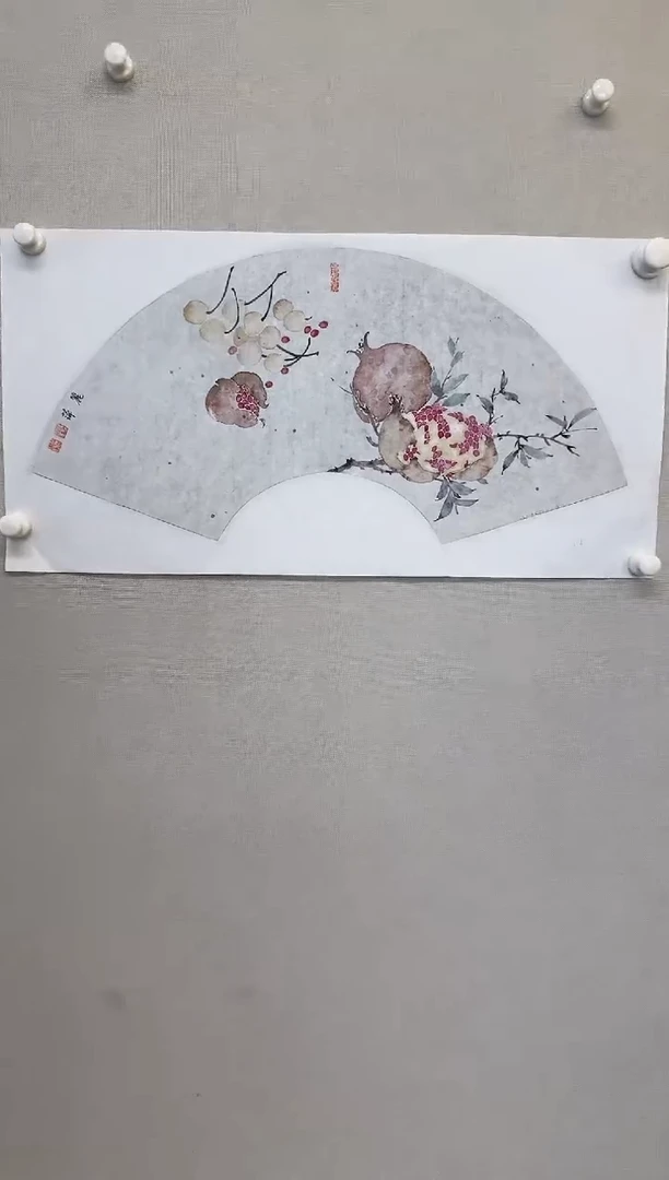国画y天津人美-张丽萍没骨花鸟2平尺