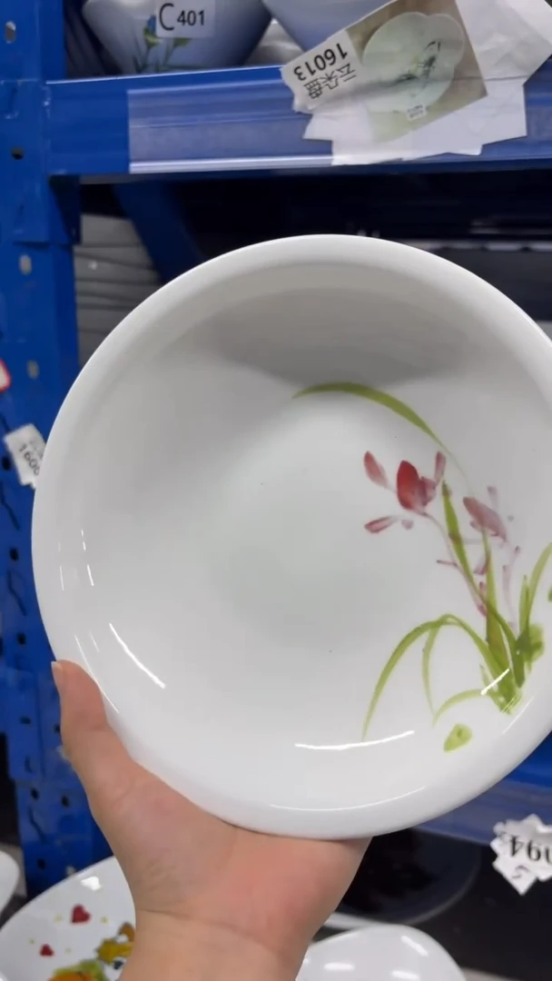 瓷片景德镇手绘釉中彩（食品级）大月亮盘