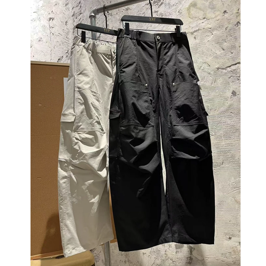 VIPstudio【 25春夏】  设计解构弧线弯刀挺括显腿长抗皱阔腿裤
