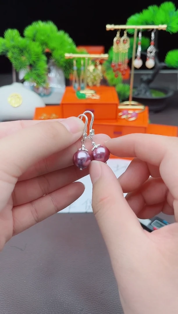 【闪购商品】拼合珍珠（马贝珠）耳饰未镶嵌902000