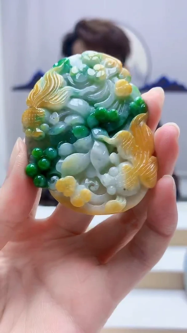 未镶嵌定制翡翠5159zm-毛货挂件125