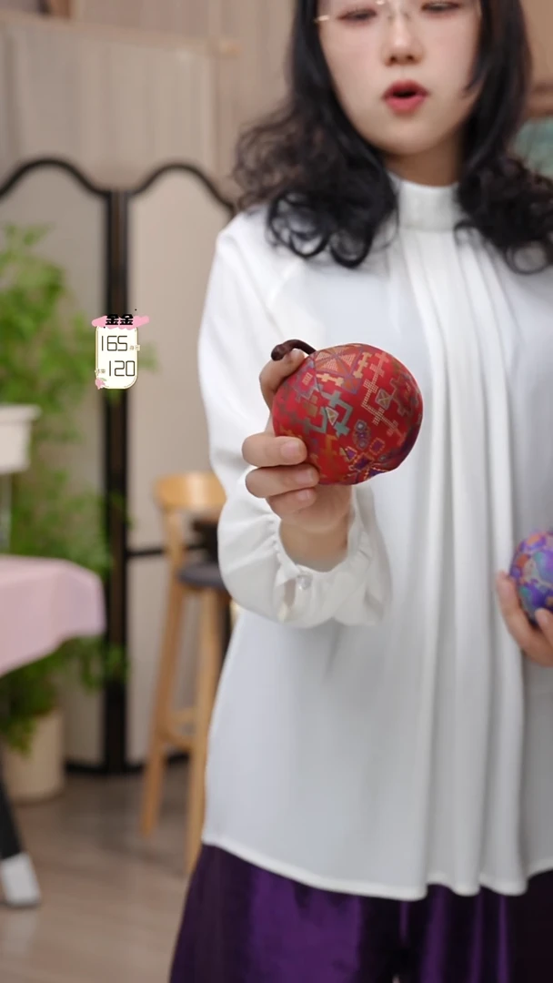 丝绸蜀锦红色平安果*1