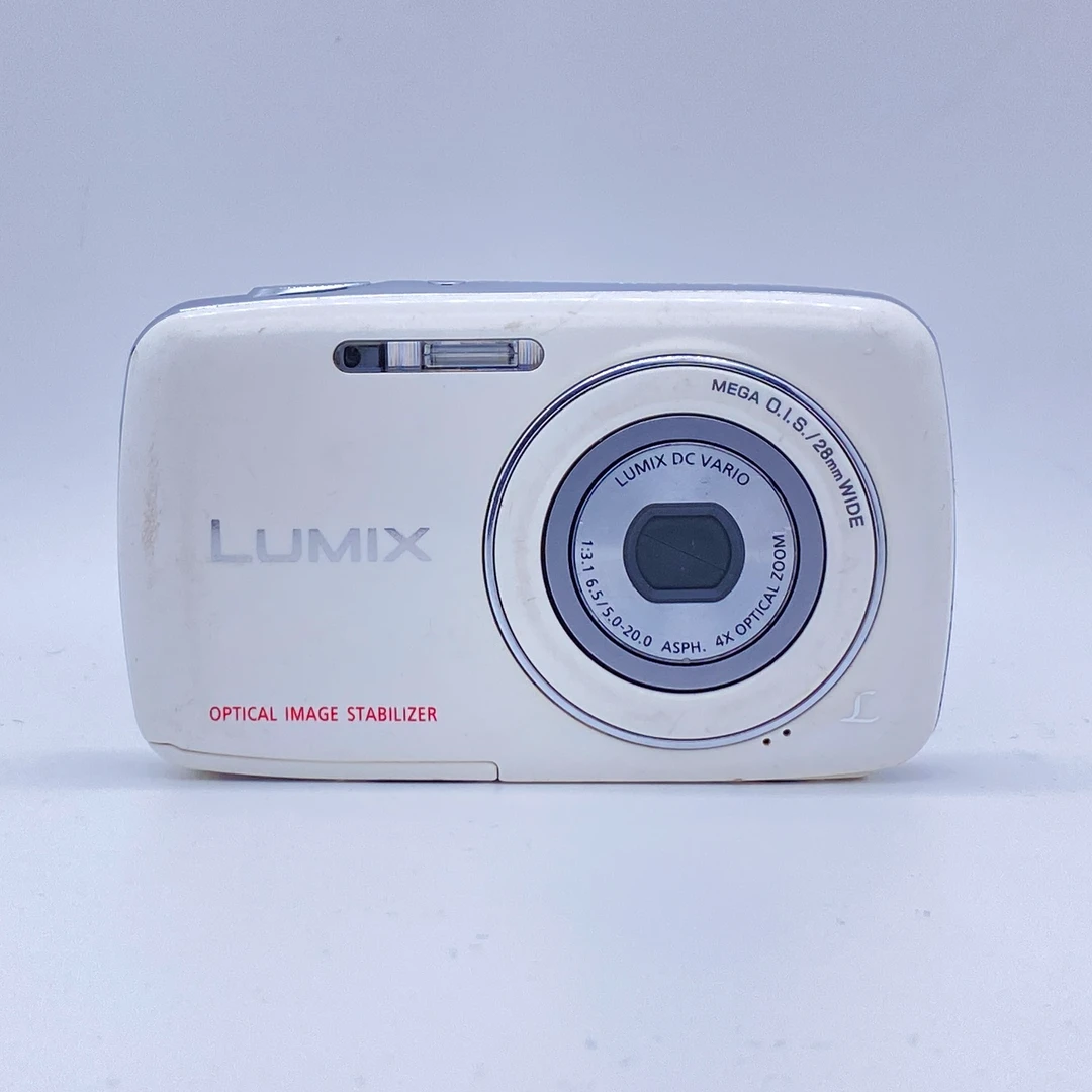 95新 Panasonic/松下 s3奶白色ccd1210w像素4倍变焦学生数码相机