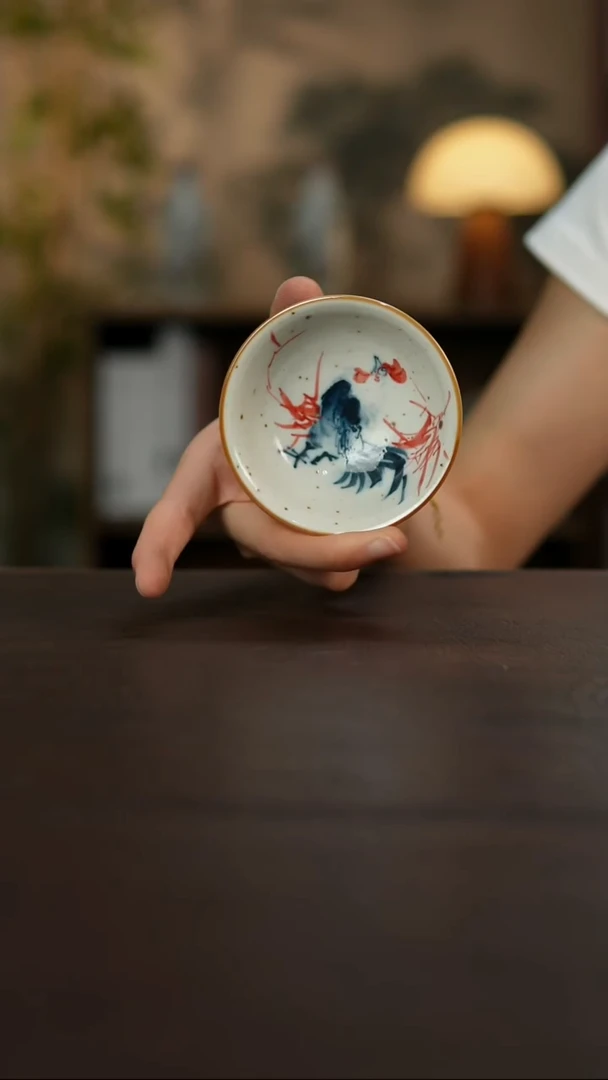 景德镇陶瓷杯碗柴烧多人