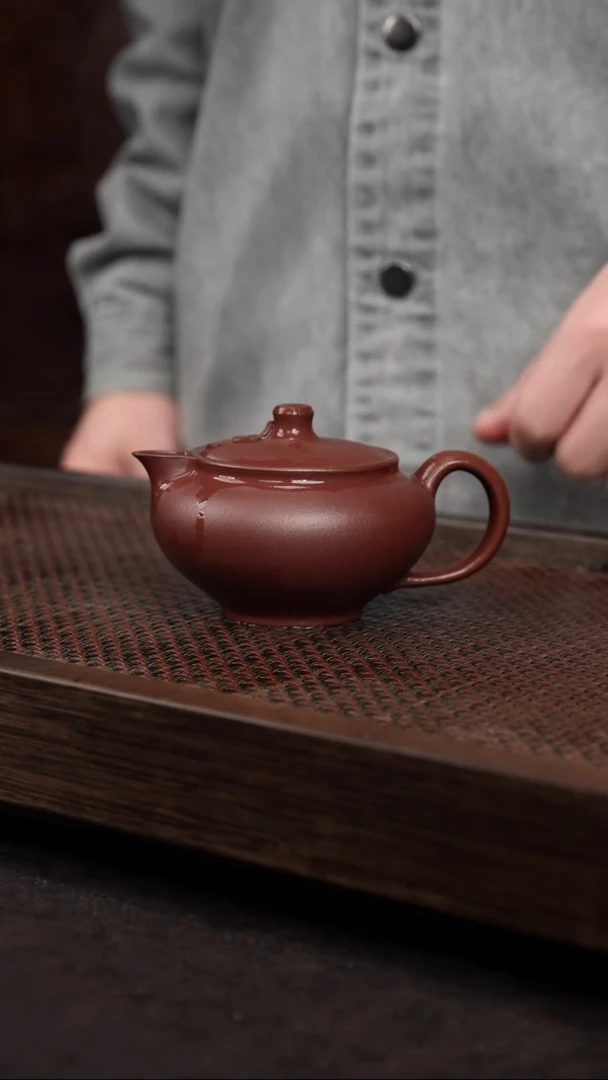 【闪购商品】紫砂茶壶底槽清竹叶公道