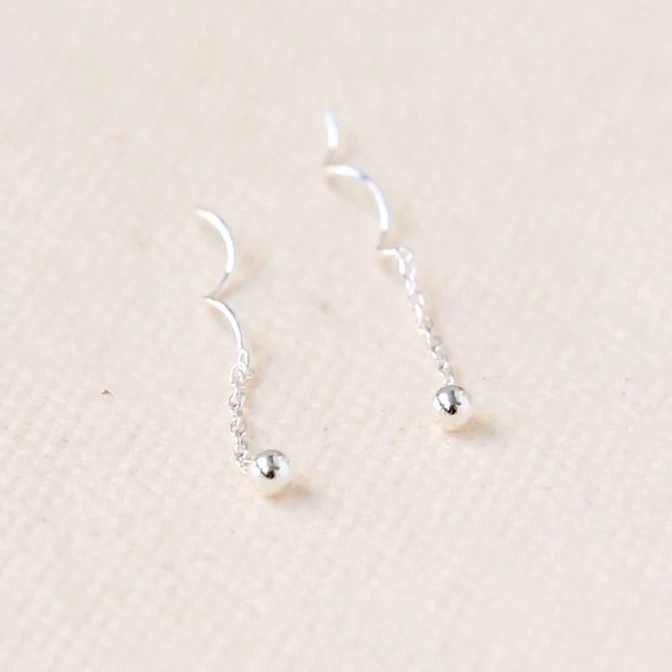 925银耳饰 纯银豆豆养耳朵夏天百搭经典小饰品氛围感耳线ESS1034