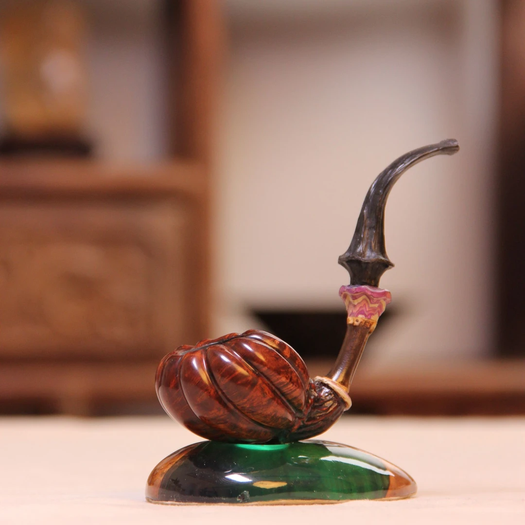 光面金瓜强势回归手工石楠木叼斗硫化橡胶斗嘴（细节见直播间）