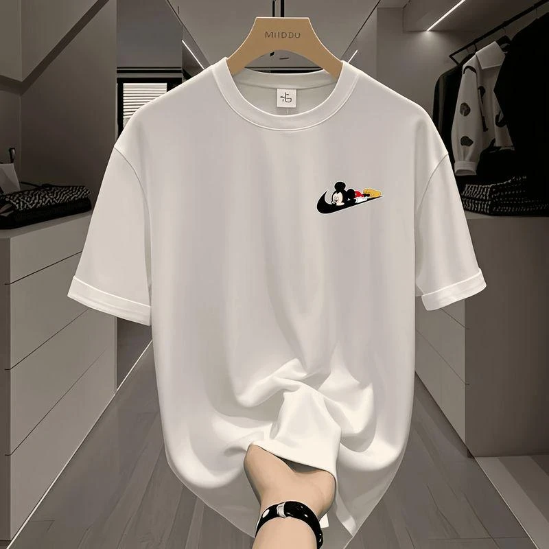 9802夏季情侣短袖圆领宽松潮流百搭宽松轻奢春夏舒适常规休闲