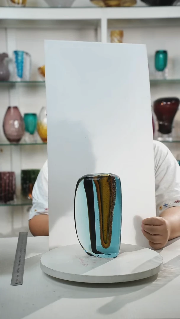 21高轻奢琉璃花器福利正常手工痕迹