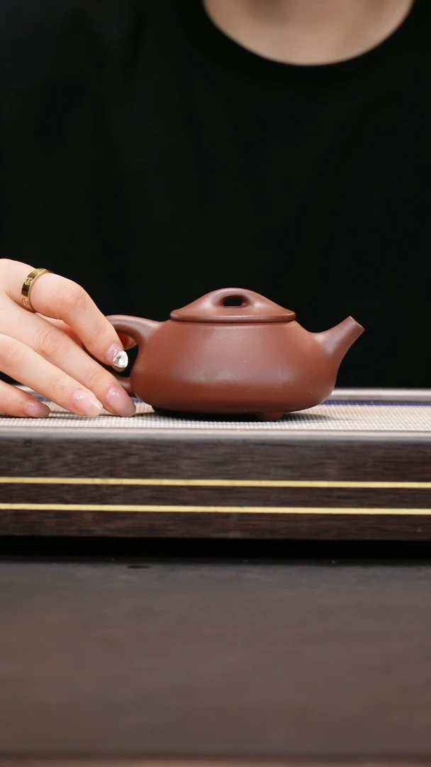 茶壶紫砂云根老紫泥  满瓢