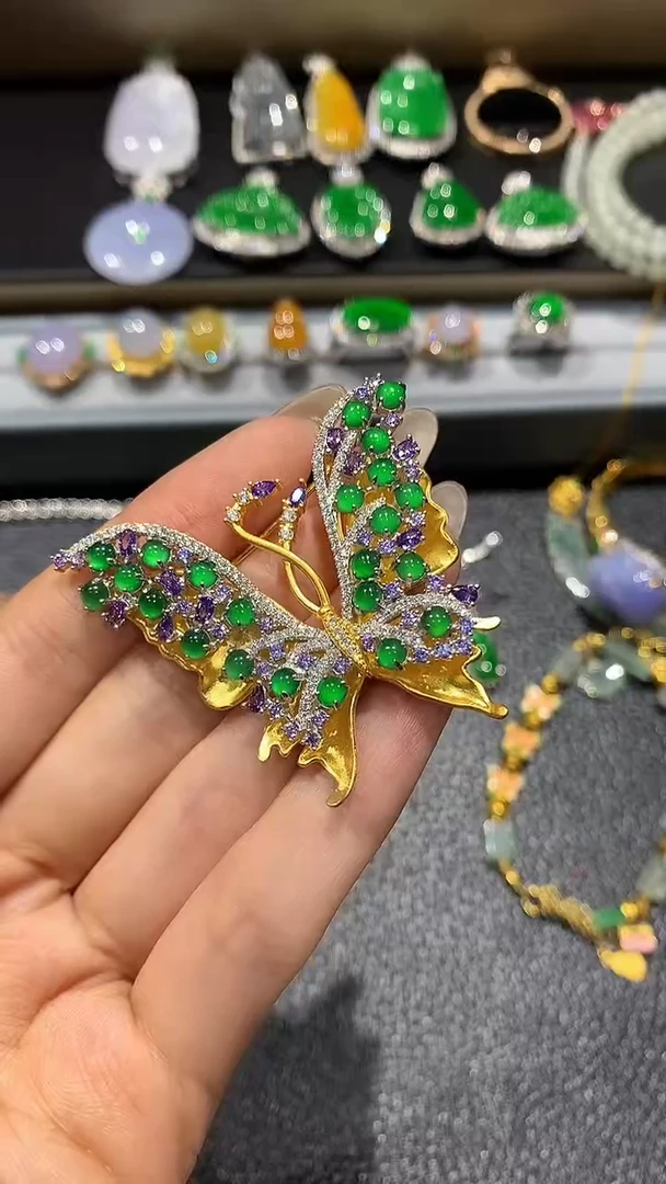 【闪购商品】翡翠吊坠(不含链)银S925镶嵌11多人多样性随机发货1件