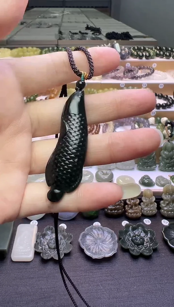 颈饰未镶嵌和田玉19号链接会绑好绳子配好和田玉顶珠