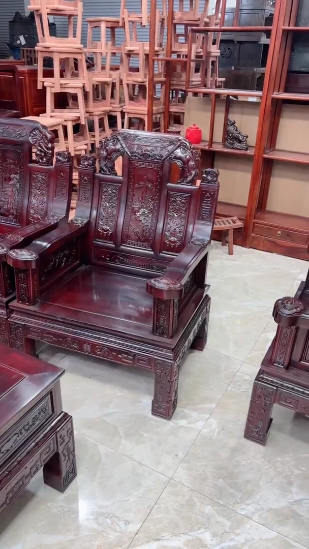 【闪购商品】花梨木类成套家具酸枝木沙发单椅