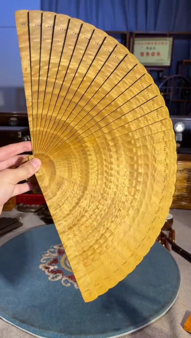 乌木类成套家具金丝楠扇子 1