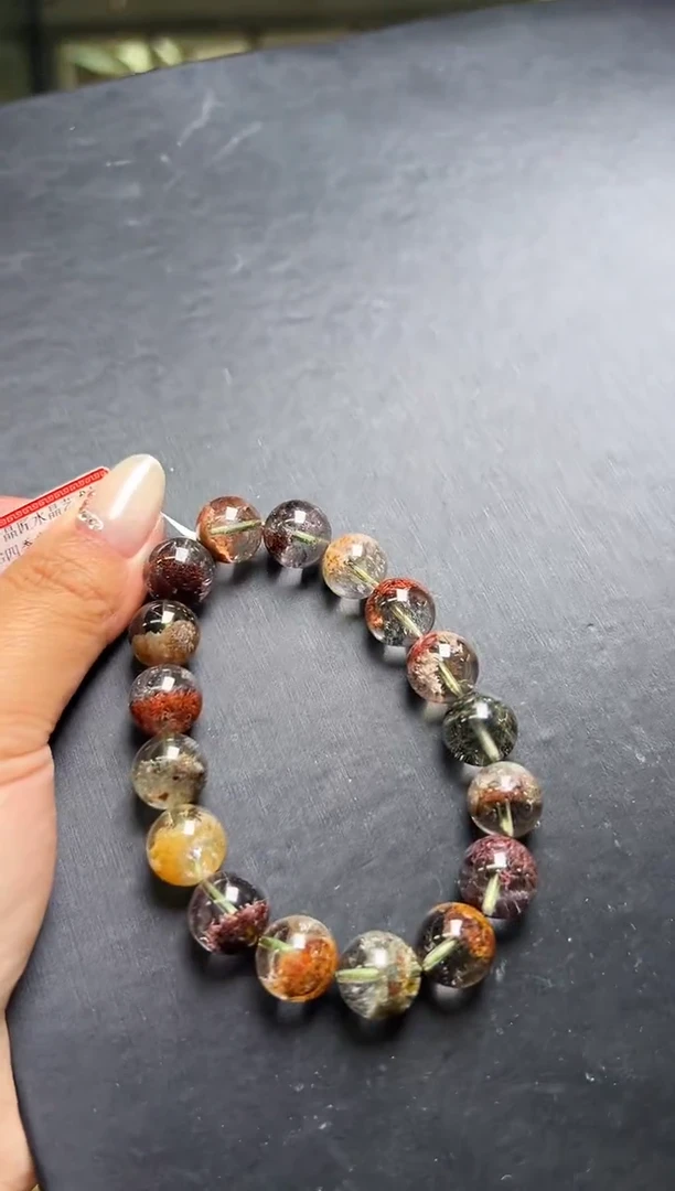 未镶嵌手串水晶四季幽灵手串12m+ M50061XA