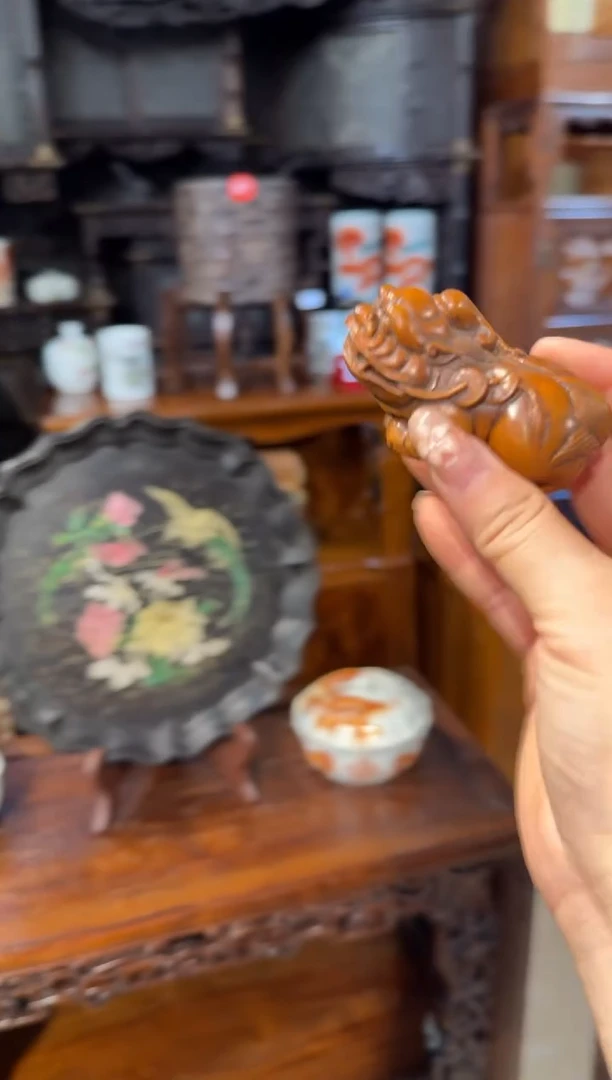 木木头款黄杨木卧貔貅68.8888888