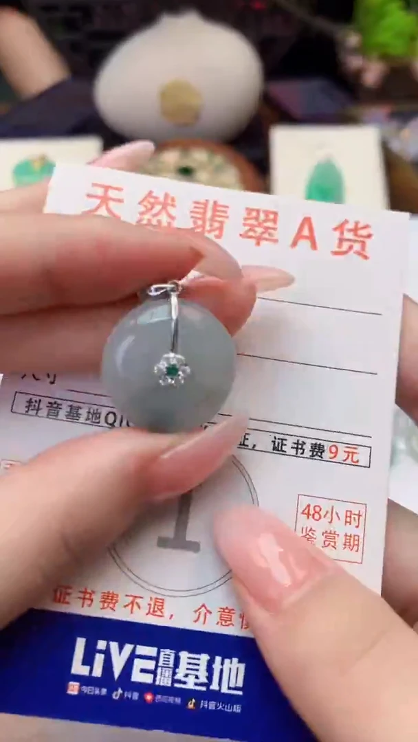 颈饰未镶嵌翡翠天然A货翡翠挂件