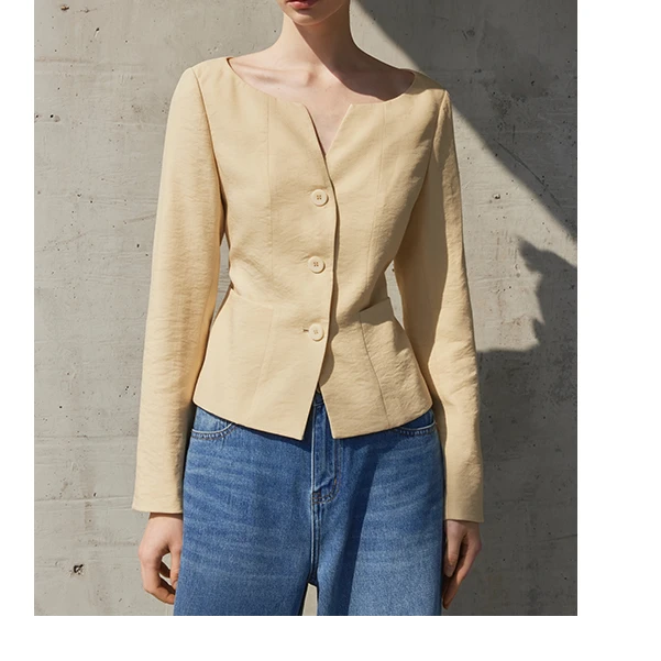 CP【楠哥专属】法式气质小香风外套女2025春新款通勤收腰AS5AF047