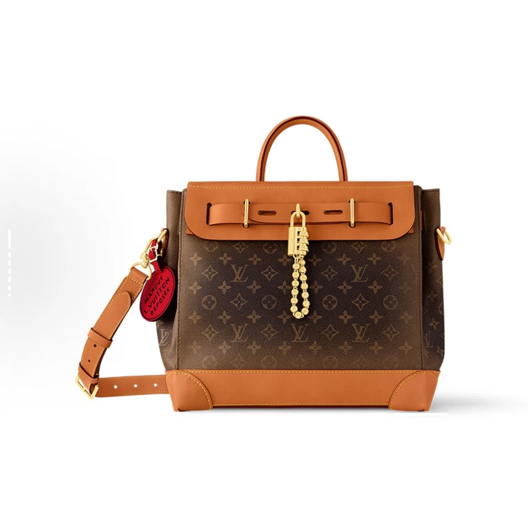 99新 LouisVuitton/路易威登 Steamer30 Monogram Dust西部牛仔棕