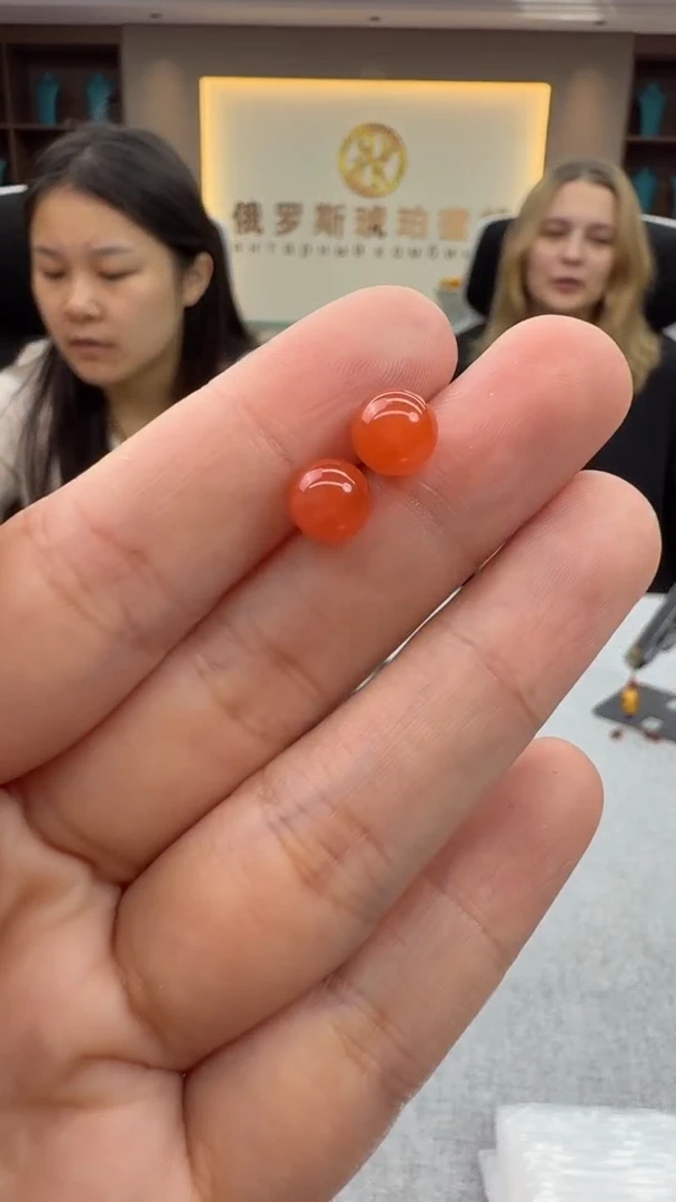 未镶嵌南红玛瑙耳饰41号秒拍 假一罚三