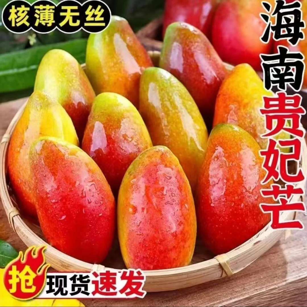 【放软食用】海南正宗贵妃芒带箱6斤新鲜现摘应季热带芒果P