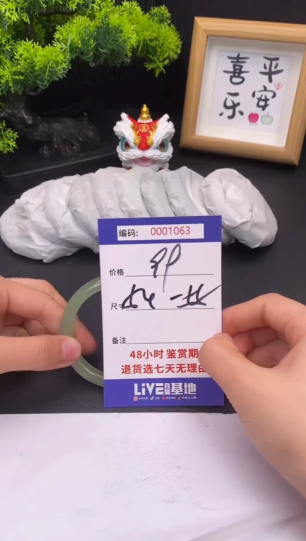 未镶嵌手镯翡翠0001063