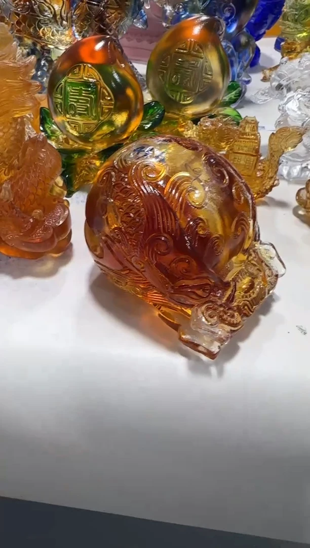 手工艺品琉璃木鱼 微瑕作品  不退不换  介意勿拍