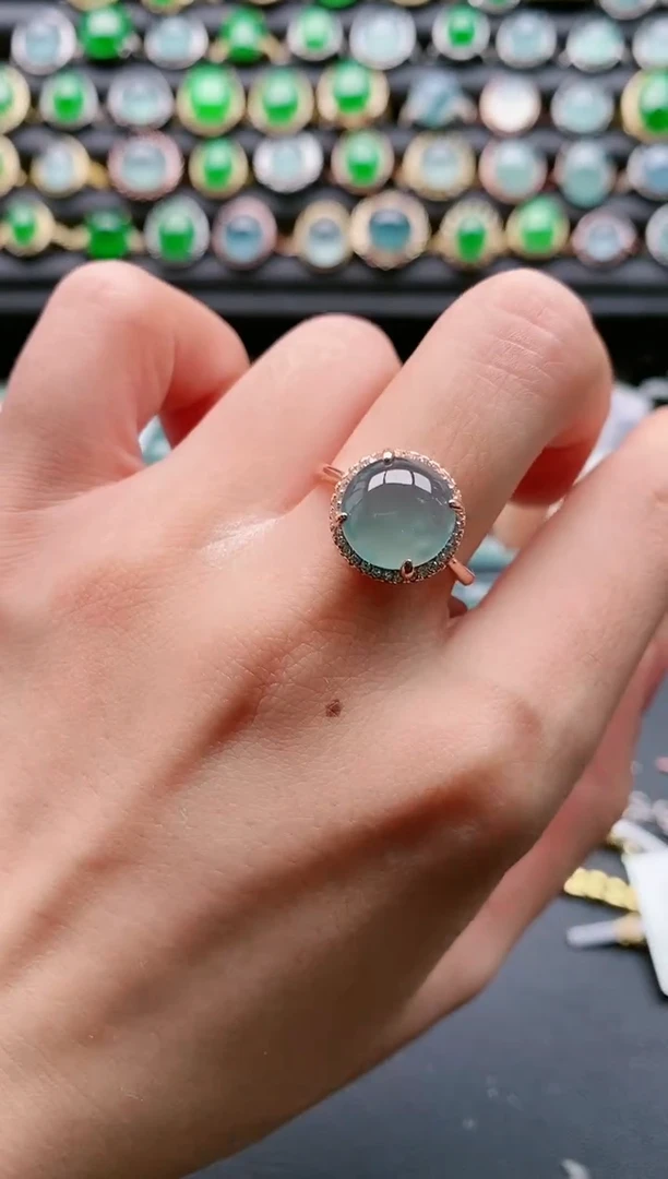 【闪购商品】翡翠戒指银S925镶嵌1111111