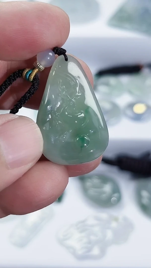 颈饰未镶嵌翡翠天然缅甸A货翡翠