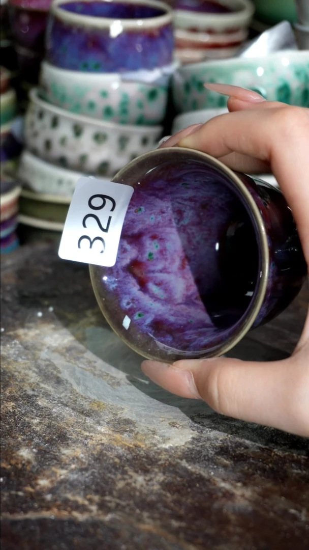 摆件精品窑变钧瓷茶器