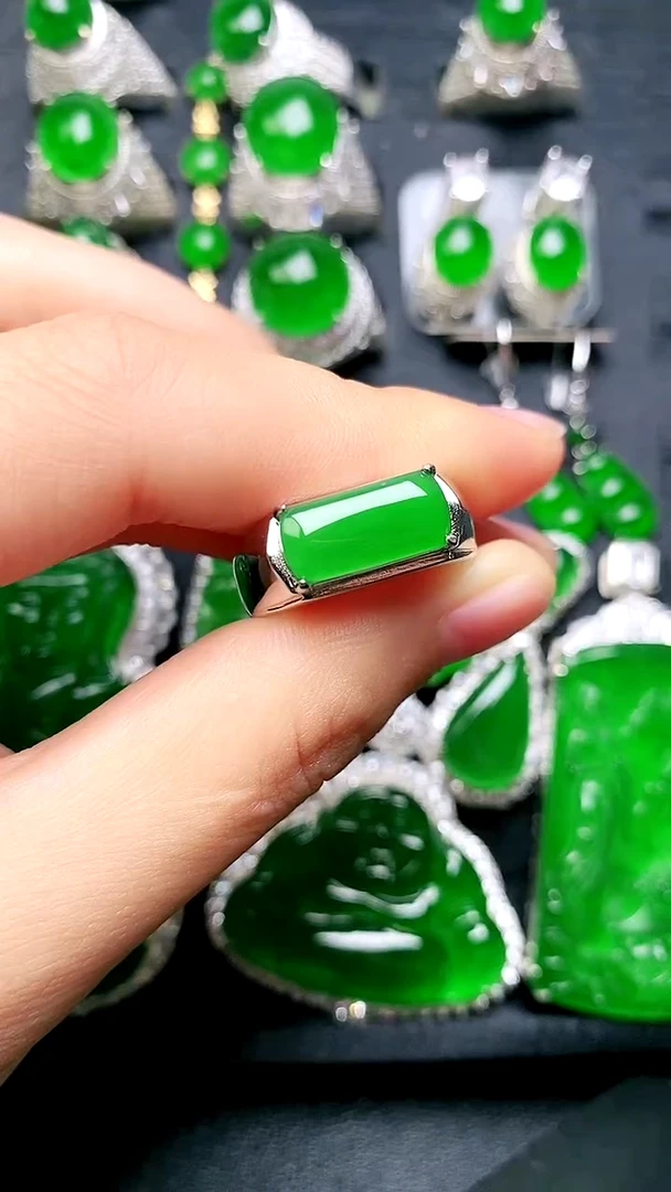 【闪购商品】翡翠戒指未镶嵌马鞍戒