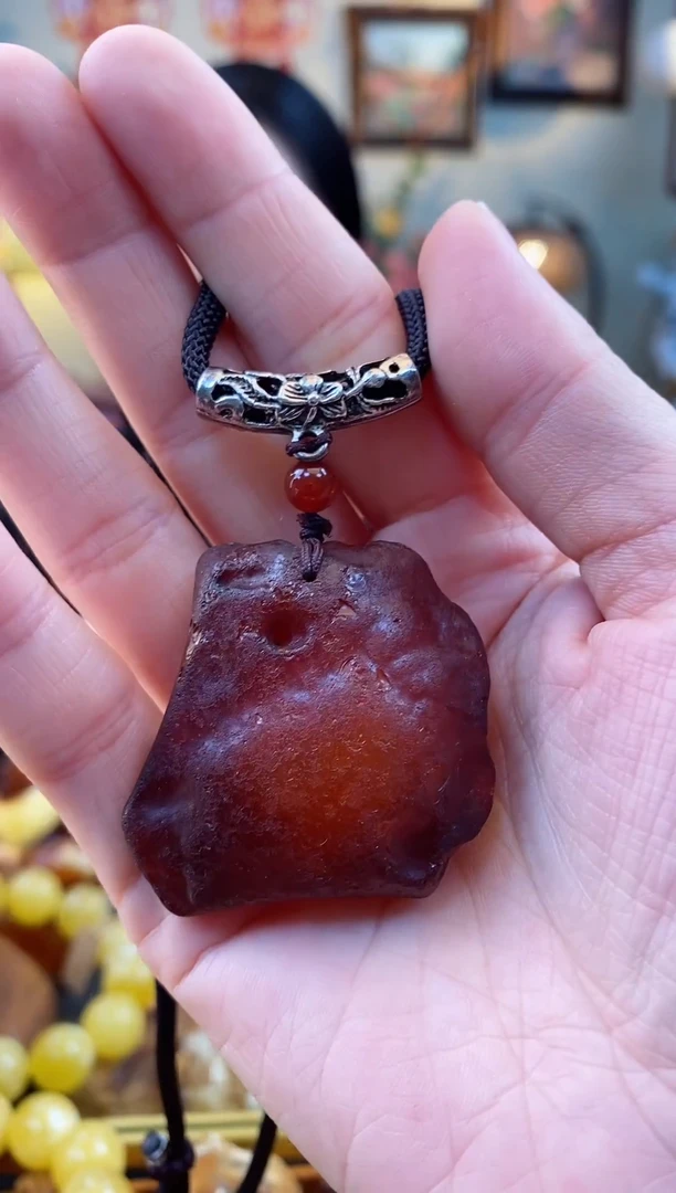 【闪购商品】琥珀颈饰未镶嵌吊坠
