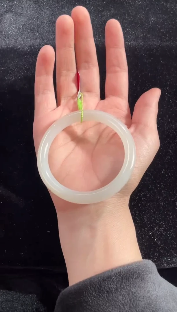 未镶嵌手镯和田玉新疆和田玉白玉美人条56-57圈口手镯女