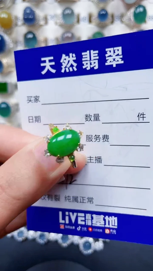 颈饰银S925镶嵌翡翠272