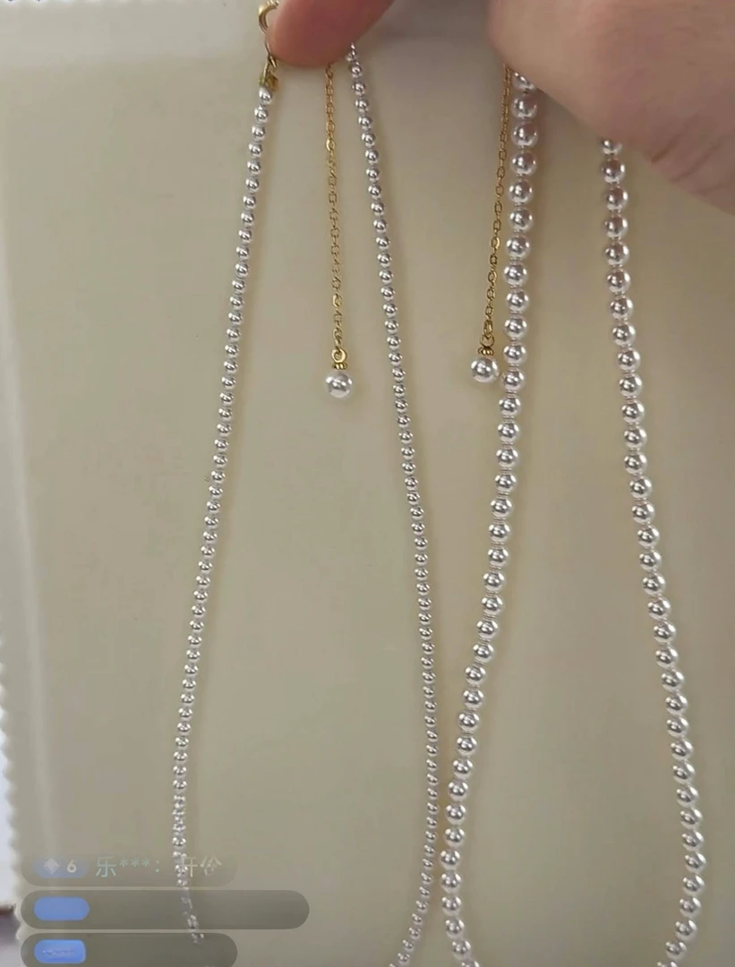 特选彩磷级别滑皮8A小米珠气质百搭项链温柔经典