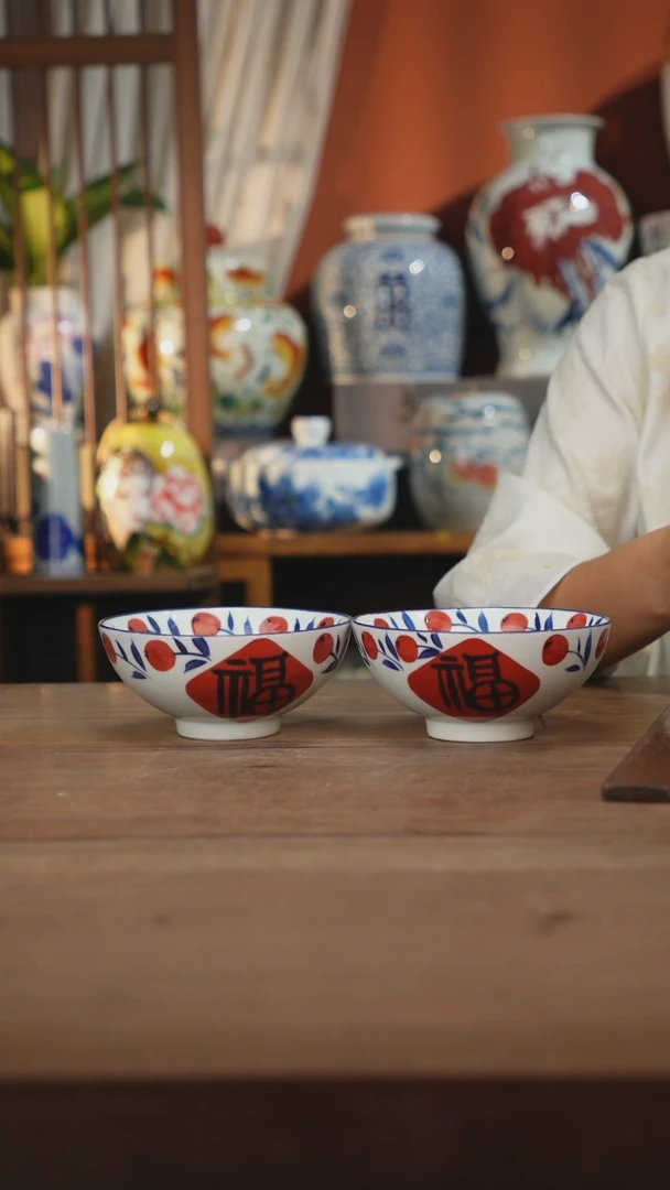 瓷片 景德镇设计师釉下手绘陶瓷餐具