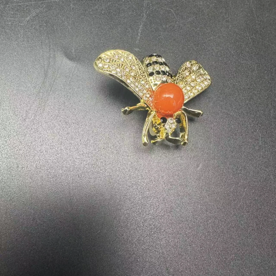 南红玛瑙蜜蜂胸针拍一发一多样性发其一