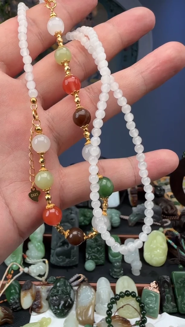 和田玉未镶嵌颈饰和田玉