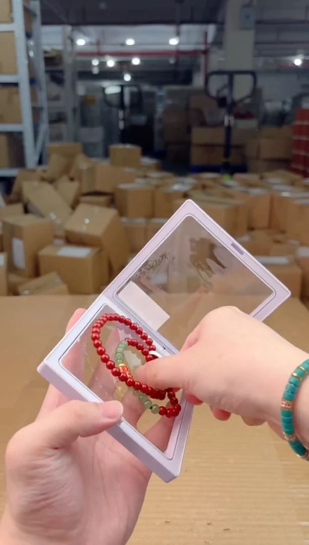 禧一文玩朱砂类手串无礼盒